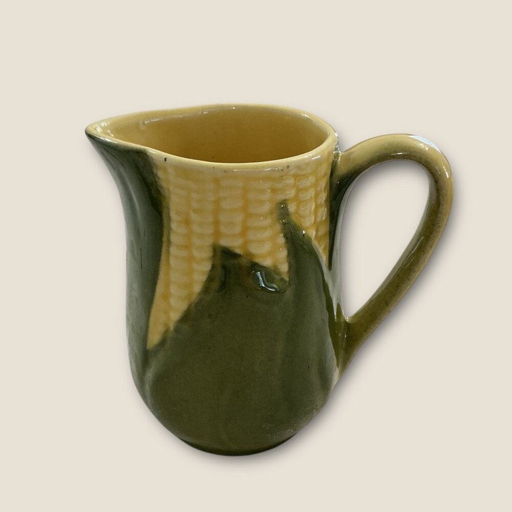 Vintage Shawnee Corn Creamer Pitcher Farmhouse Country Cottage Decor 5" Tall Cer